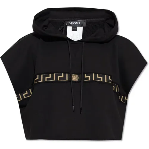 Kurzer Oversize-Sweatshirt Versace - Versace - Modalova