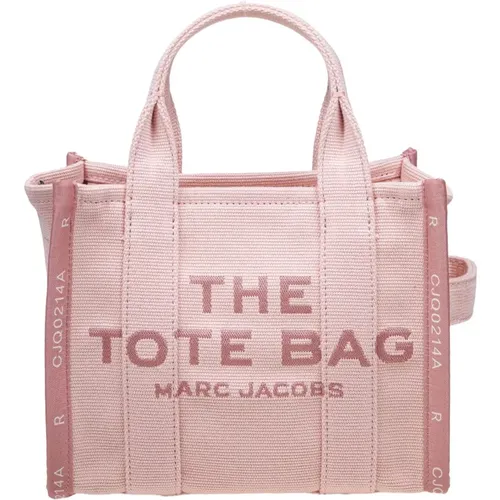 Rosa Jacquard-Handtasche mit Reißverschluss - Marc Jacobs - Modalova