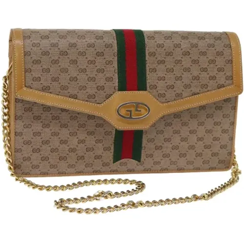 Pre-owned Canvas gucci-bags , female, Sizes: ONE SIZE - Gucci Vintage - Modalova