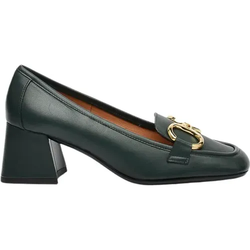 Leather Decolte Shoes , female, Sizes: 3 1/2 UK - Status - Modalova