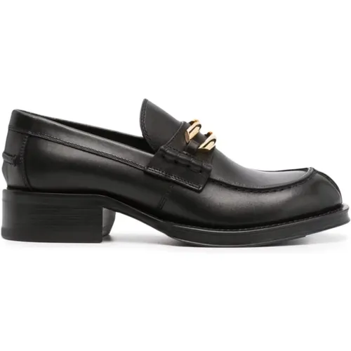 Leather Loafers with Buckle Detail , female, Sizes: 4 UK, 6 UK, 7 UK, 2 UK, 3 UK - Lanvin - Modalova