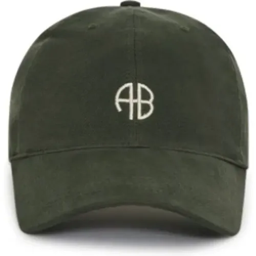 Jeremy Baseball Cap in Dark Olive - Anine Bing - Modalova