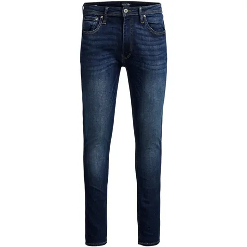 Blaue Jeans mit Abgenutztem Effekt , Herren, Größe: W36 L34 - jack & jones - Modalova