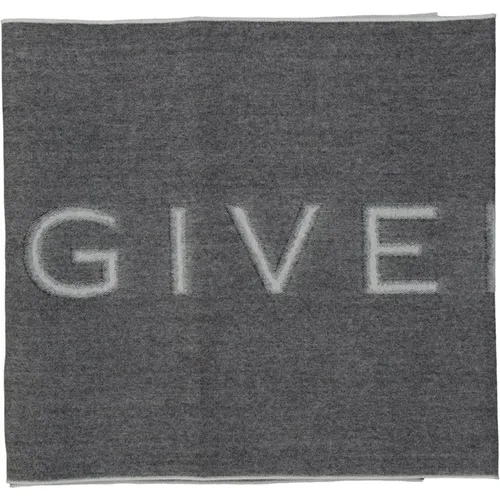 Luxurious Wool Scarf with Logo Detail , female, Sizes: ONE SIZE - Givenchy - Modalova