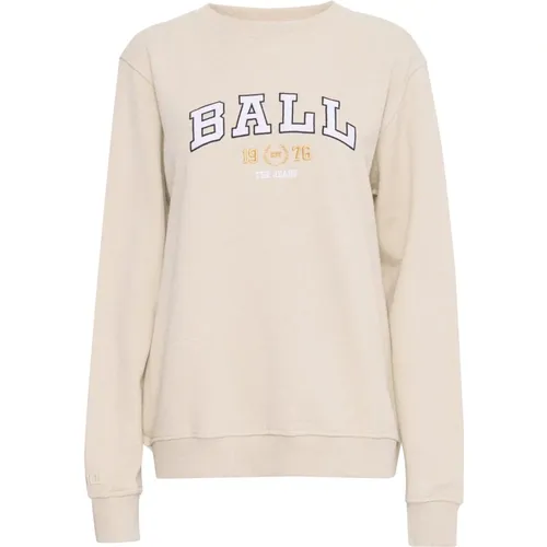 Melange Sweatshirt , Damen, Größe: M - Ball - Modalova