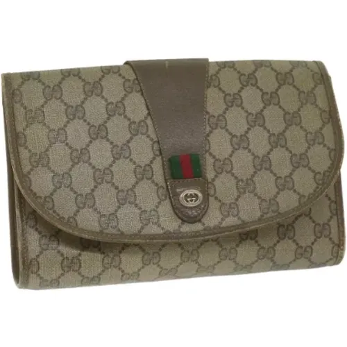 Pre-owned Canvas clutches , female, Sizes: ONE SIZE - Gucci Vintage - Modalova