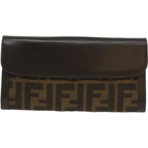 Pre-owned Canvas wallets , female, Sizes: ONE SIZE - Fendi Vintage - Modalova