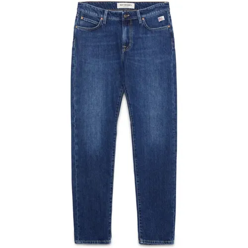 Slim-Fit Stone Washed Denim Jeans - Roy Roger's - Modalova