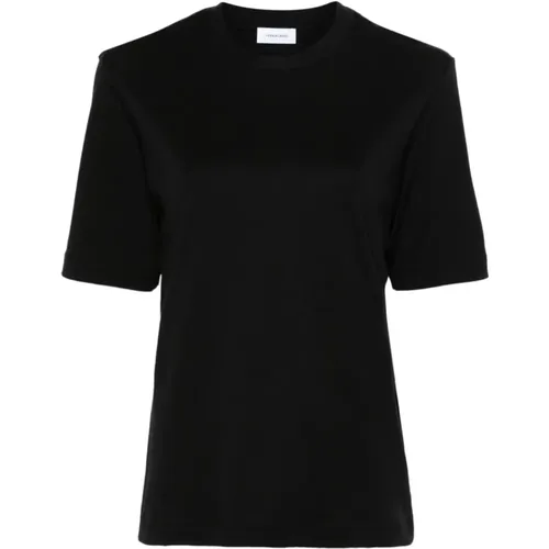 Schwarze T-Shirts Polos für Frauen , Damen, Größe: M - Salvatore Ferragamo - Modalova