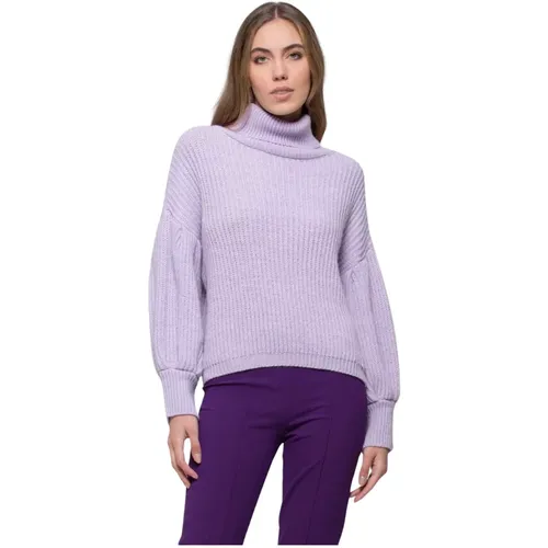 Ulisse High Neck Sweater Wide Sleeves , female, Sizes: L - Kocca - Modalova