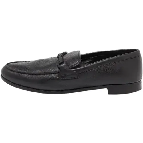 Pre-owned Leather flats , female, Sizes: 8 1/2 UK - Armani Pre-owned - Modalova