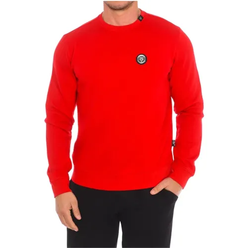 Rundhalsausschnitt Sweatshirt,Rundhals Sweatshirt,Rundhals-Sweatshirt mit Brand Insignia - Plein Sport - Modalova