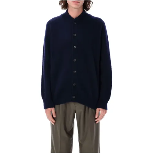 Navy Strickwaren Four Eyes Cardigan , Herren, Größe: L - Howlin' - Modalova