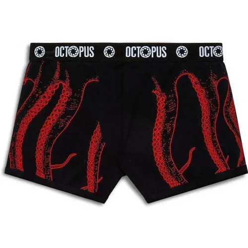 Rote Outline Boxer Shorts , Herren, Größe: M - Octopus - Modalova