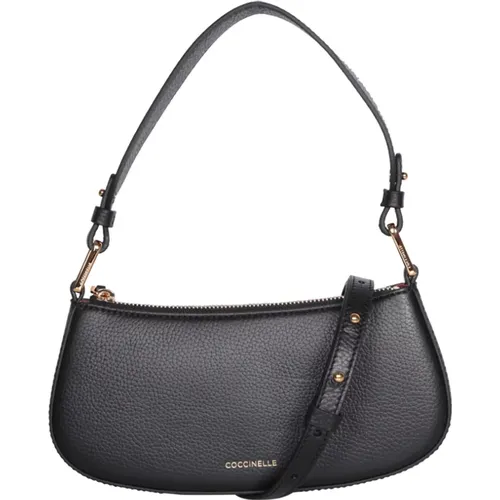 Mini Leather Bag with Detachable Strap , female, Sizes: ONE SIZE - Coccinelle - Modalova