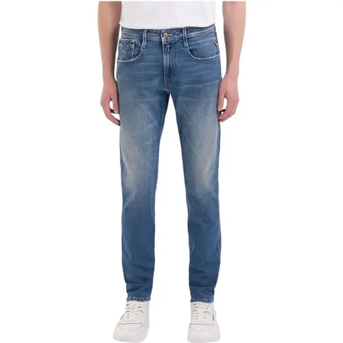 Slim Denim Jeans , Herren, Größe: W33 - Replay - Modalova