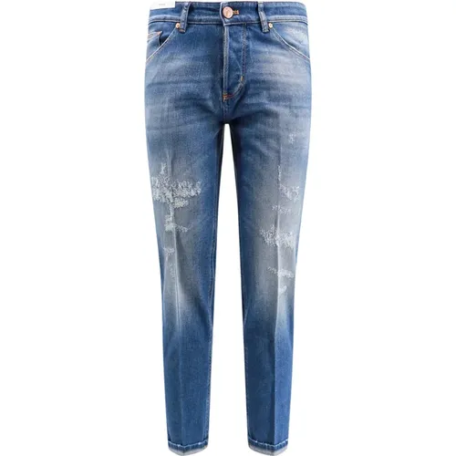 Reggae Stretch Cotton Jeans , male, Sizes: W32, W36, W30, W33, W35 - PT Torino - Modalova