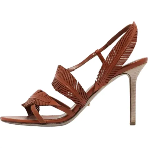 Pre-owned Leather sandals , female, Sizes: 4 UK - Sergio Rossi Pre-owned - Modalova