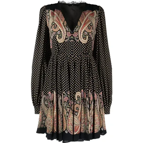 Paisley Lace Mini Dress , female, Sizes: M, S - ETRO - Modalova