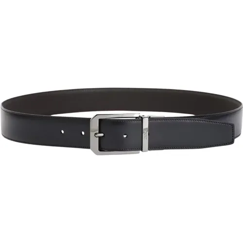 Reversible Leather Belt /Brown Ss24 , male, Sizes: 90 CM - Ermenegildo Zegna - Modalova