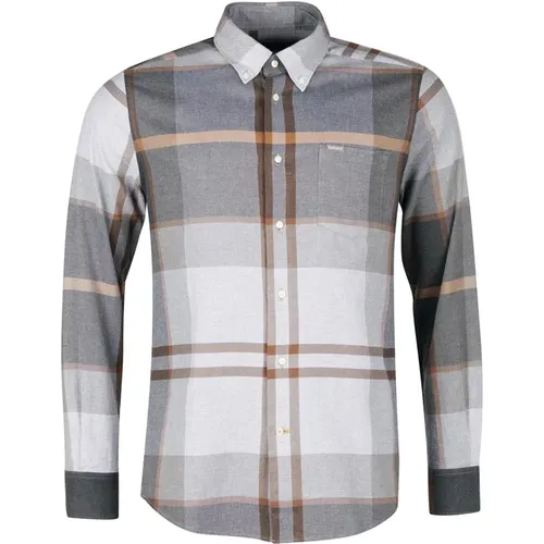 Grey Stone Tailored Shirt with Button Down Collar , male, Sizes: L - Barbour - Modalova