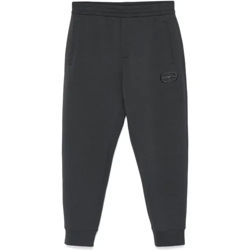 Graue Jerseyhose mit Logo , Herren, Größe: L - Emporio Armani - Modalova