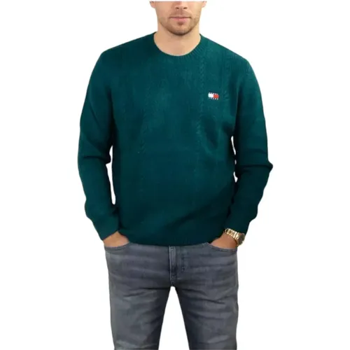 Slim Fit Strickpullover , Herren, Größe: M - Tommy Hilfiger - Modalova