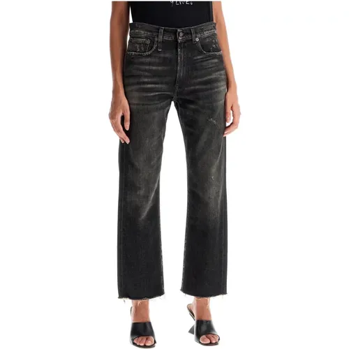 Klassische Boyfriend Jeans mit Raw Hem - R13 - Modalova