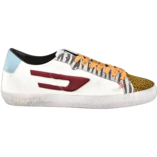 Leather Sneakers with Rubber Sole , male, Sizes: 6 UK, 9 UK, 11 UK - Diesel - Modalova