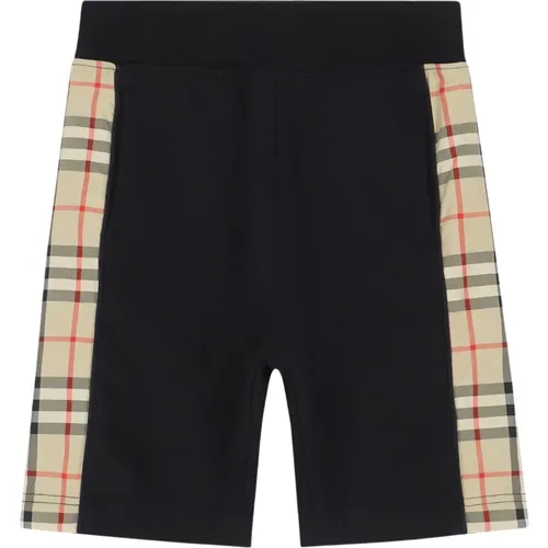Schwarze Vintage Check Kinder Shorts - Burberry - Modalova