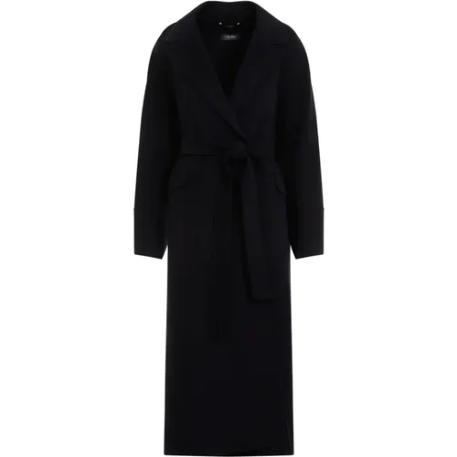 Dark Blue Winter Malika Coat , female, Sizes: 3XS - Max Mara - Modalova