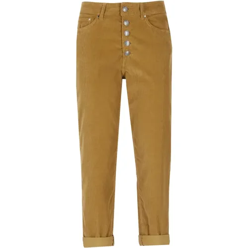 Corduroy Trousers Woman , female, Sizes: W29, W27, W30, W25, W26 - Dondup - Modalova