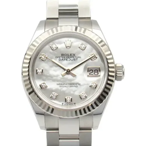 Pre-owned White Gold watches , female, Sizes: ONE SIZE - Rolex Vintage - Modalova