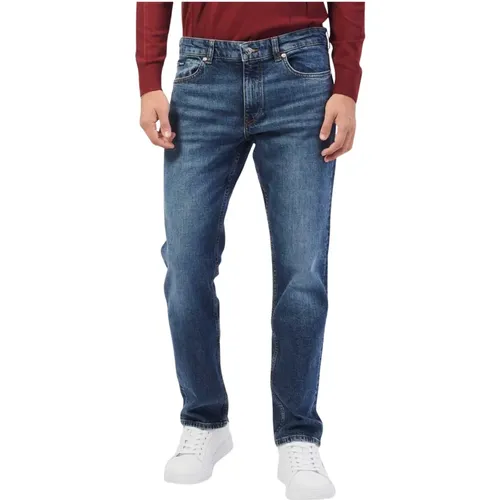 Slim Fit Blaue Jeans Delaware , Herren, Größe: W40 - Hugo Boss - Modalova