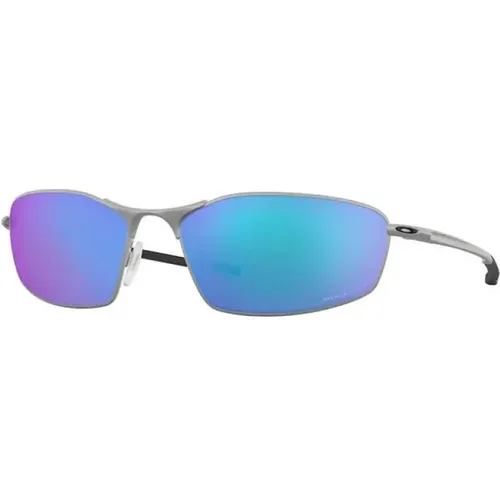 Whisker Silberne Sonnenbrille , unisex, Größe: 60 MM - Oakley - Modalova