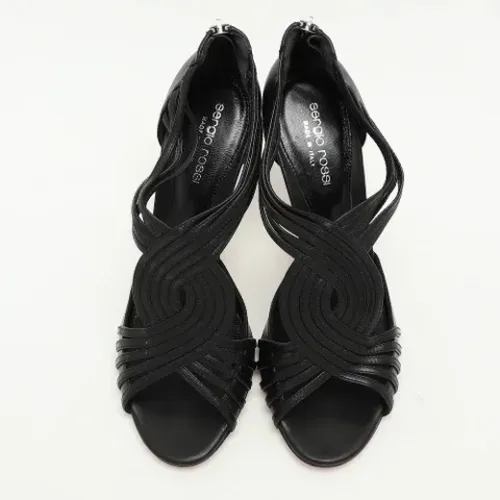 Pre-owned Leather sandals , female, Sizes: 4 1/2 UK - Sergio Rossi Pre-owned - Modalova