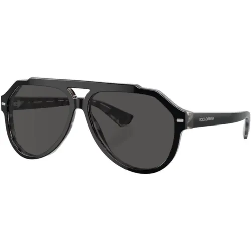 Sunglasses with Dark Grey Lenses - Dolce & Gabbana - Modalova