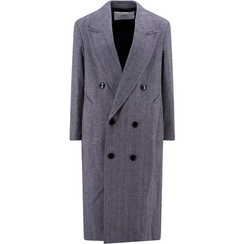 Double-Breasted Wool Coat , male, Sizes: 2XS - Ami Paris - Modalova