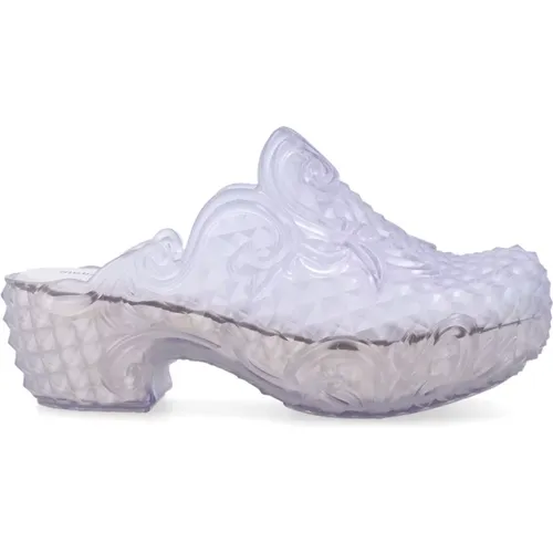 Clear Melissa Court Clog Shoes , female, Sizes: 3 UK, 4 UK, 6 UK, 7 UK, 5 UK - Y/Project - Modalova