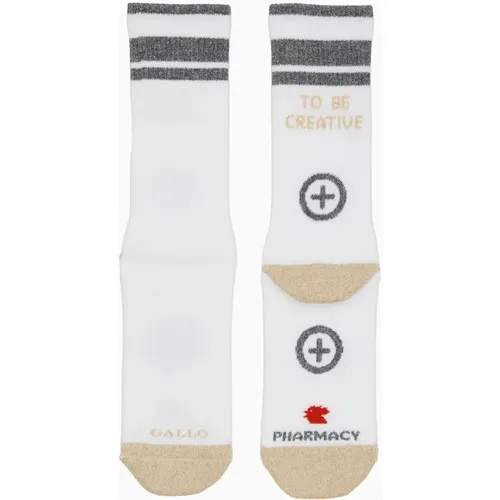 Weiße Terry Cloth Urban Style Socken , unisex, Größe: ONE Size - Gallo - Modalova