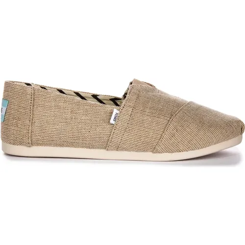 Natural Canvas Men's Espadrilles , male, Sizes: 10 1/2 UK, 8 UK, 9 UK, 10 UK, 9 1/2 UK, 11 UK - TOMS - Modalova