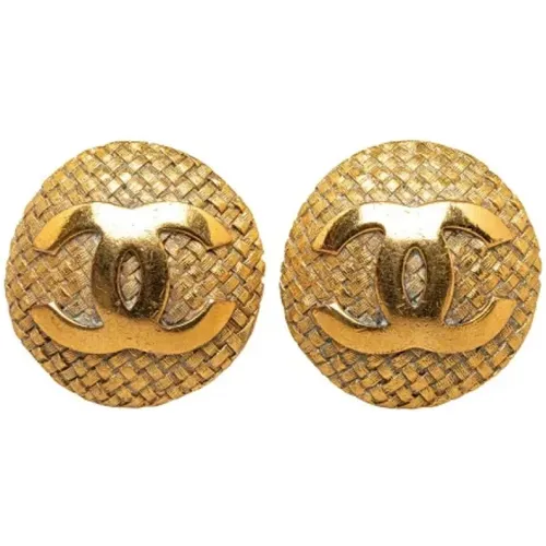 Pre-owned Metal earrings , female, Sizes: ONE SIZE - Chanel Vintage - Modalova