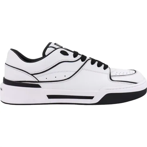 Leather Sneakers for Men , male, Sizes: 6 1/2 UK, 6 UK, 9 UK, 8 1/2 UK, 5 UK, 9 1/2 UK, 7 UK, 8 UK, 7 1/2 UK, 11 UK, 10 UK - Dolce & Gabbana - Modalova