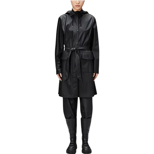 Curve Jacket , female, Sizes: M, S - Rains - Modalova