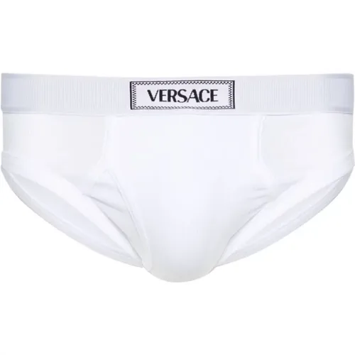 Cotton Ribbed Underwear , male, Sizes: L, M - Versace - Modalova