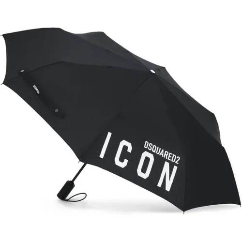 Stylish Nylon Umbrella for Men , male, Sizes: ONE SIZE - Dsquared2 - Modalova