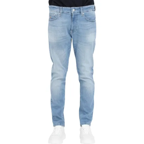 Slim Fit Vintage Denim Jeans , Herren, Größe: W33 - Tommy Jeans - Modalova