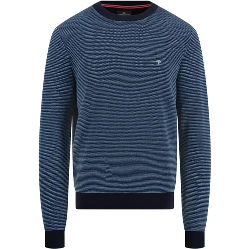 Tone O-Neck Pullover , Herren, Größe: M - FYNCH-HATTON - Modalova