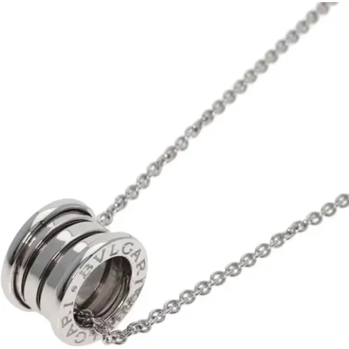 Pre-owned White Gold necklaces , female, Sizes: ONE SIZE - Bvlgari Vintage - Modalova