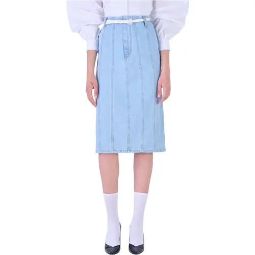 Denim Skirts , Damen, Größe: W34 - Silvian Heach - Modalova